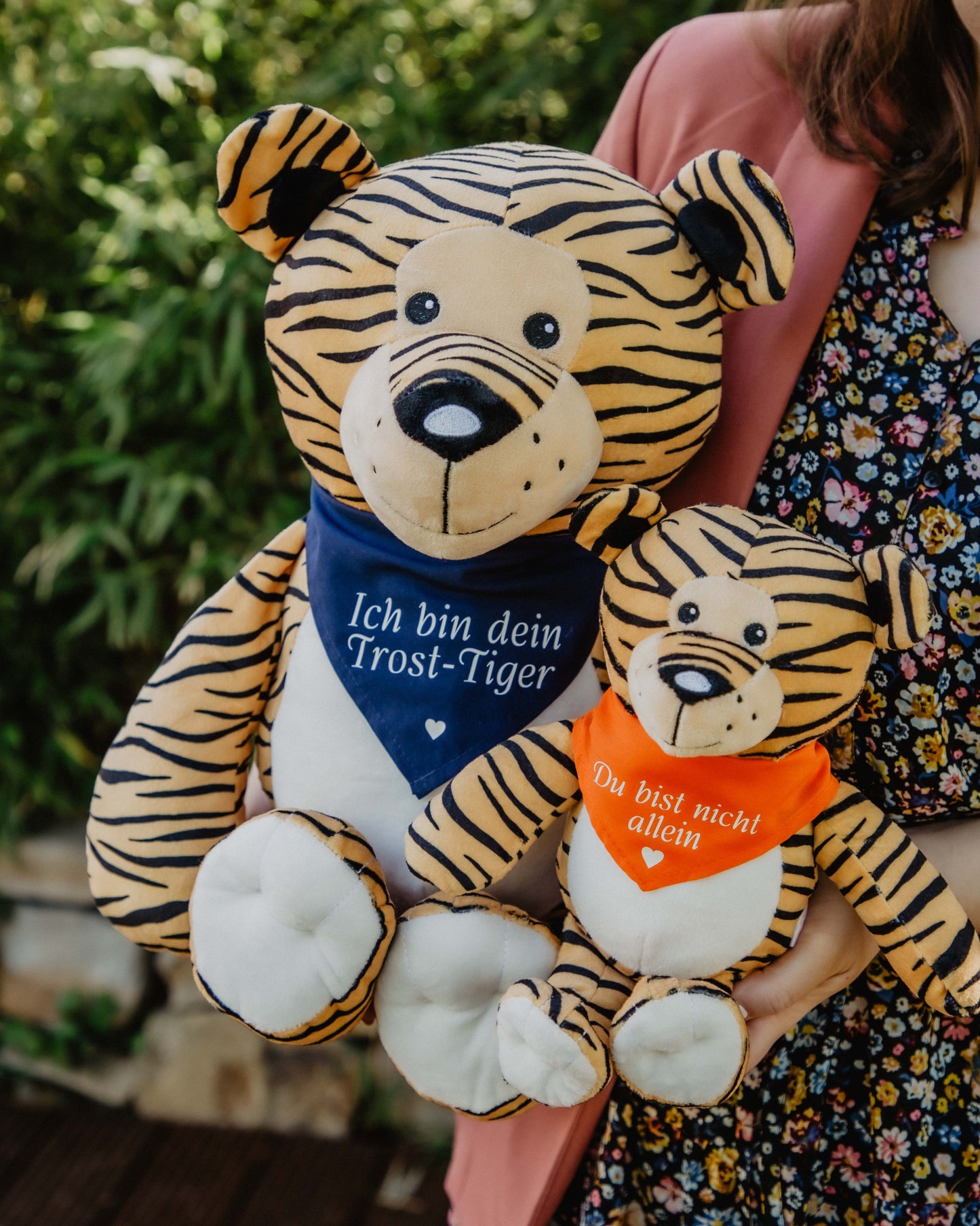 Trost-Tiger und Trostina Kuscheltier-Duo