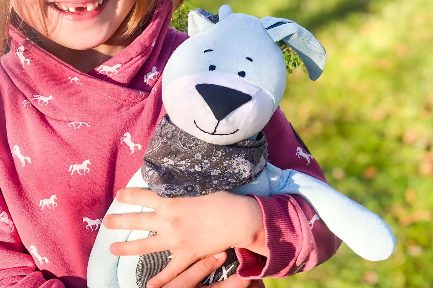 Dein persönlicher Erinnerungs-Hase, 40 cm, Trauerkuscheltier zum Trösten