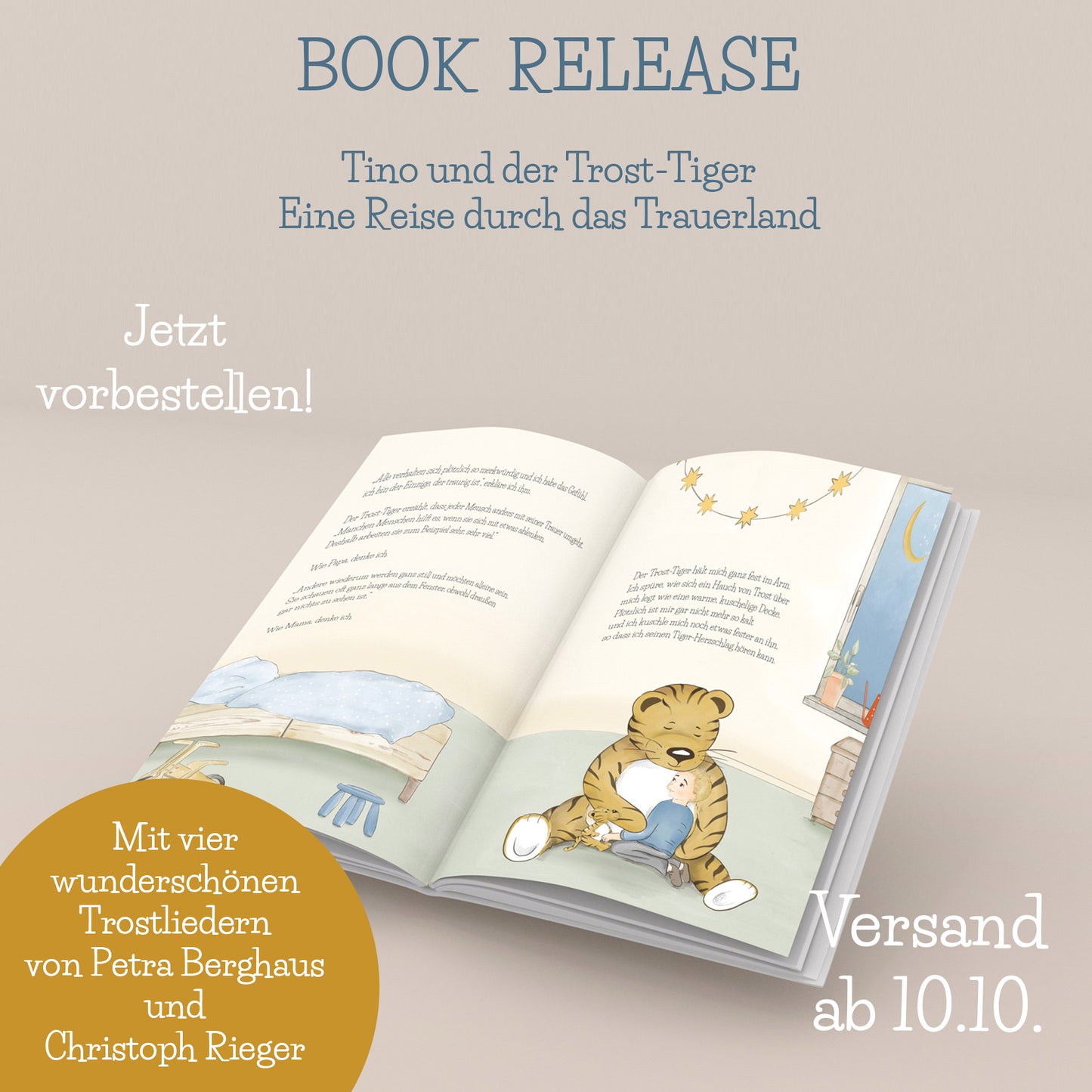 Das Trost-Tiger Kinderbuch: Eine Reise durch das Trauerland