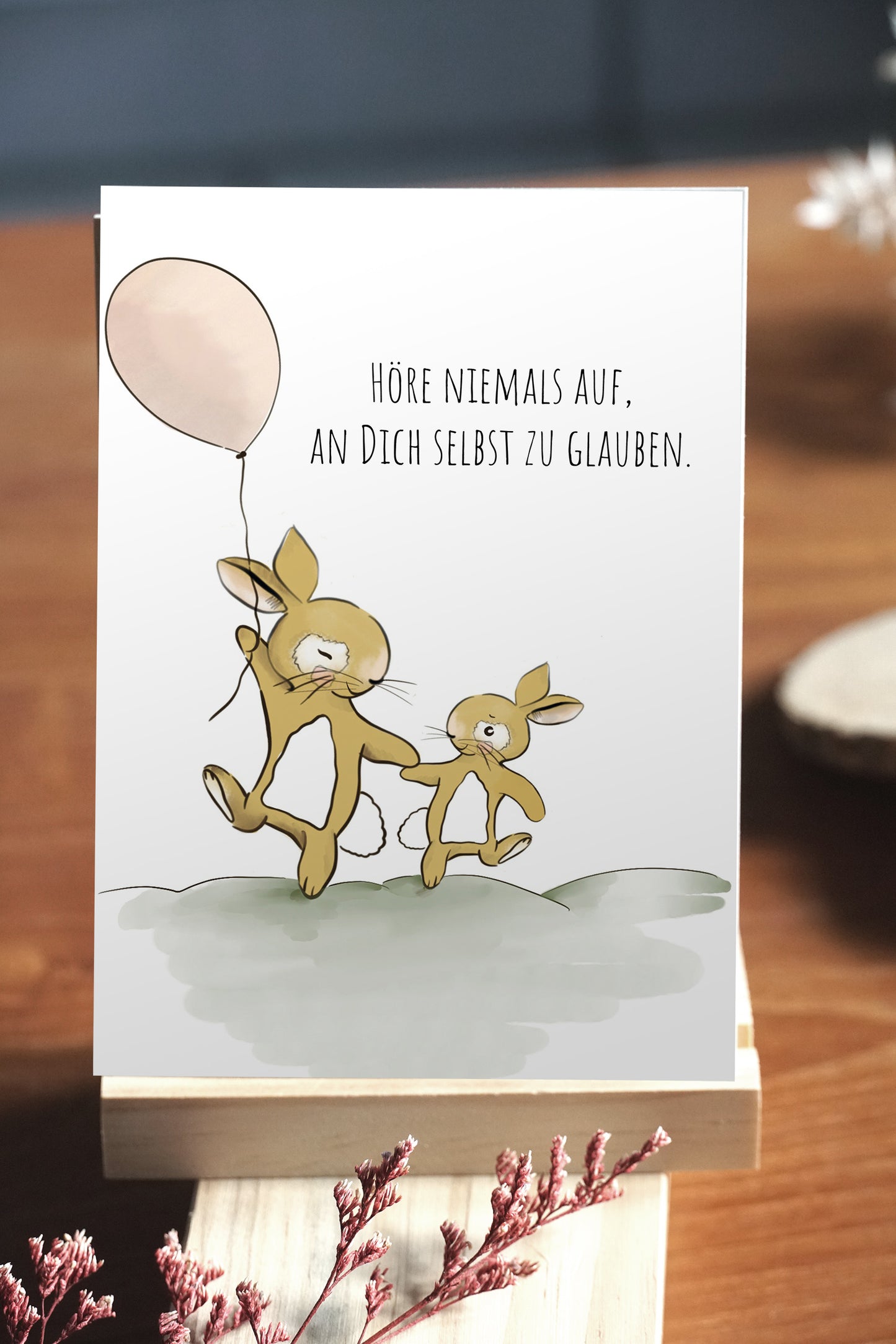 Osteredition: Postkarte "Glaube an Dich"