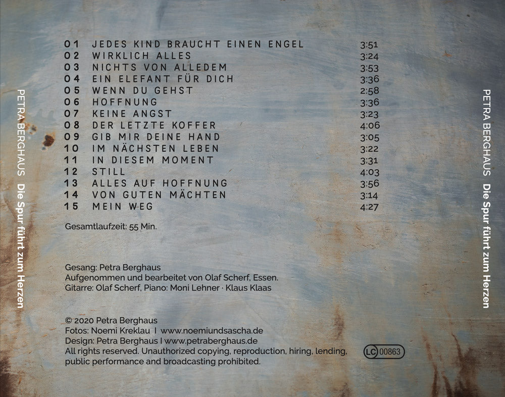 Petras Solo-CD "Die Spur führt zum Herzen" plus Download