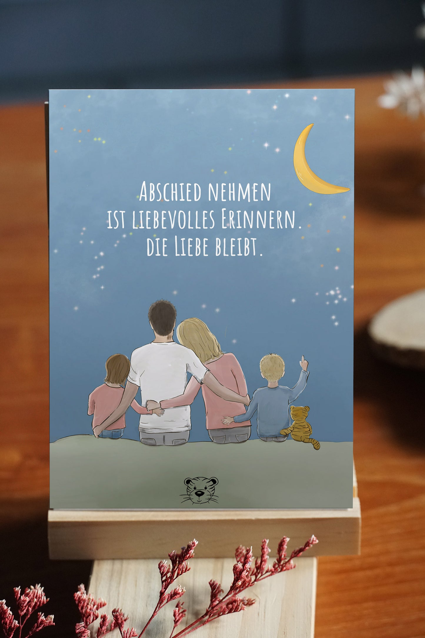 Das Trost-Tiger Kinderbuch plus Poster und Postkarten: Eine Reise durch das Trauerland