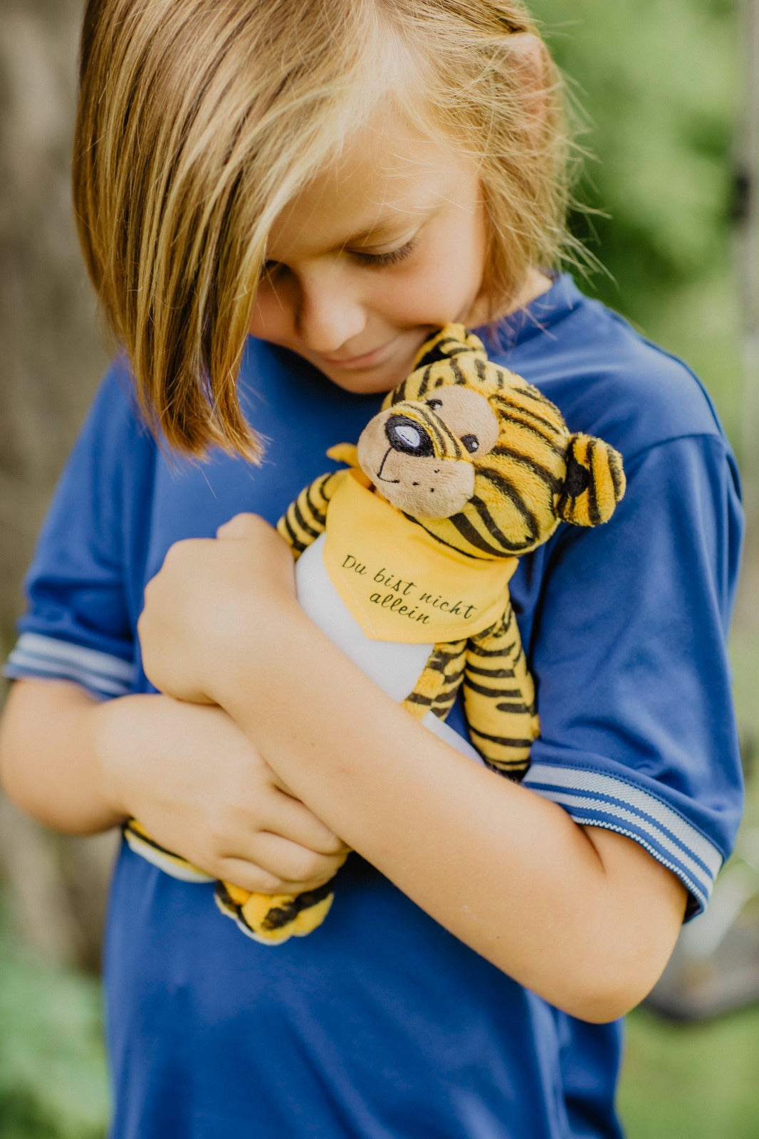 Personalisiertes Halstuch für den kleinen Trost-Tiger "Trostina"