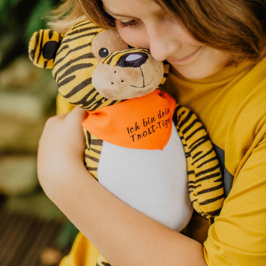 Personalisiertes Halstuch für den großen Trost-Tiger