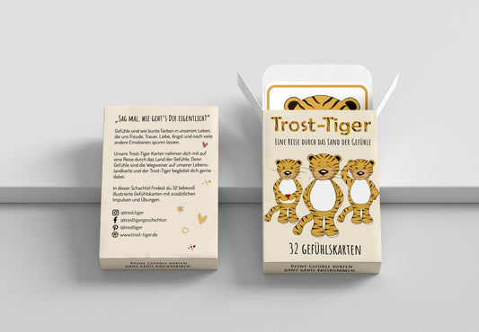 Trost-Tiger Gefühlskarten, 32 Karten, mit Übungen und Impulsen